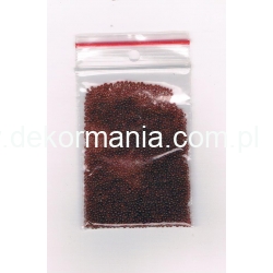 Mikrokulki 1mm BORDOWE PRZEŹROCZYSTE , woreczek 8*4,5cm , 12g